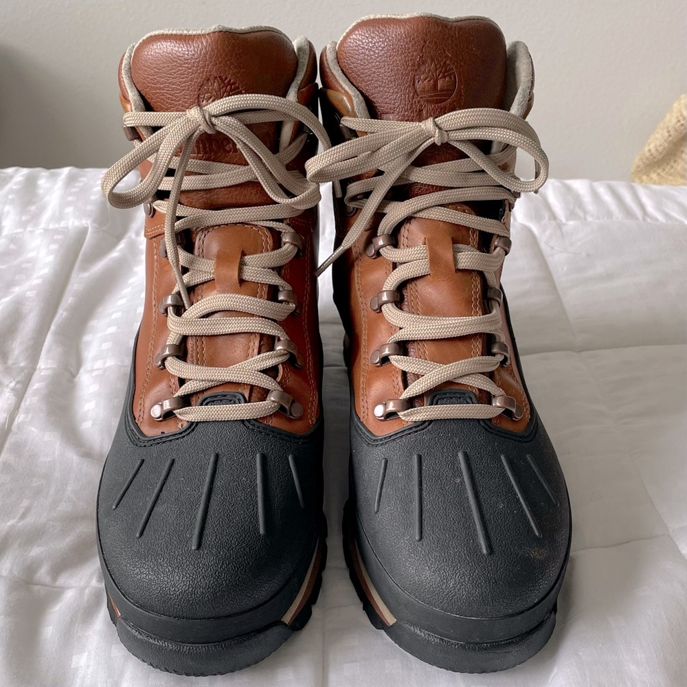 TIMBERLAND Waterproof EURO HIKER BOOTS - Brown leather - Sz 11